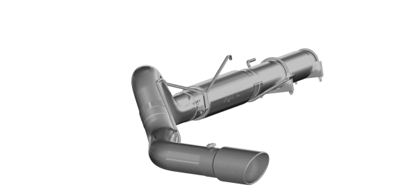 MBRP - 5 Inch Cat Back Exhaust System Single Side Exit Aluminized Steel For 04-07 Dodge Ram 2500/3500 MBRP