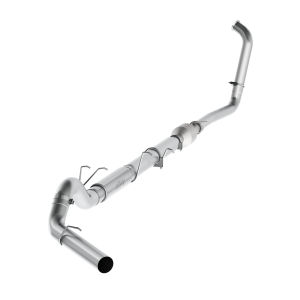 MBRP - 5 Inch Turbo Back Stock Cat Single Side Exit Aluminized Steel For 03-07 Ford F-250/350 6.0L, Extended Cab/Crew Cab MBRP