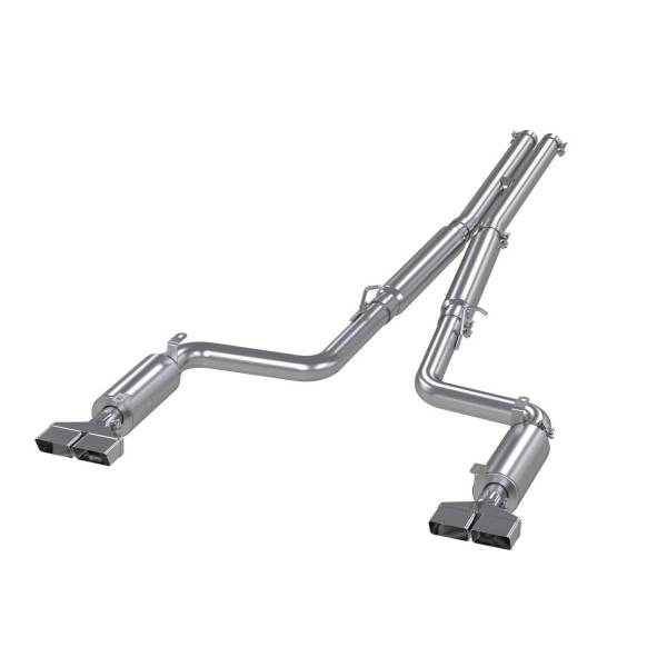 MBRP - Cat Back Exhaust System Dual Split Rear T409 Stainless Steel For 09-14 Dodge Challenger RT 5.7L Hemi MBRP