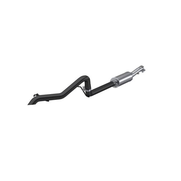 MBRP - Cat Back Exhaust System Single Rear Exit Off Road Black For 12-18 Jeep Wrangler/Rubicon JK 3.6L V6 2/4 Door MBRP