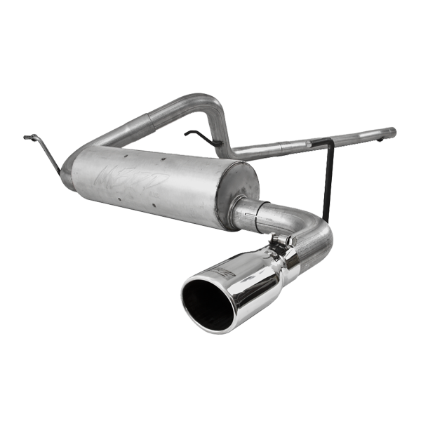 MBRP - Cat Back Exhaust System Single Side Aluminized Steel For 07-11 Jeep Wrangler 2/4 Door3.8L V6 MBRP