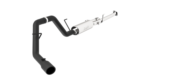 MBRP - Cat Back Exhaust System Single Side Black Aluminized Steel For 09-21 Toyota Tundra 5.7L, EC-Std. and SB/Crew Cab/Short Bed MBRP