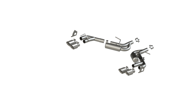 MBRP - Chevrolet 2.5 Inch Dual Axle Back NPP Armor Lite For 16-Up Chevrolet Camaro V6 3.6L MBRP