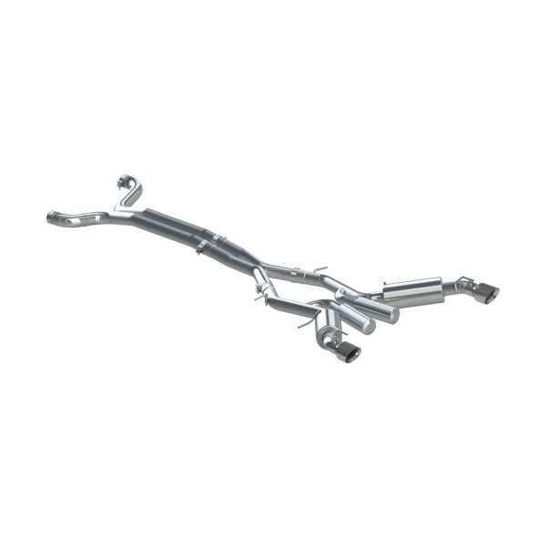 MBRP - Chevrolet 3 Inch Dual Cat Back Exhaust System T409 Stainless Steel For 16-Up Chevrolet Camaro SS 6 Speed Coupe Only MBRP