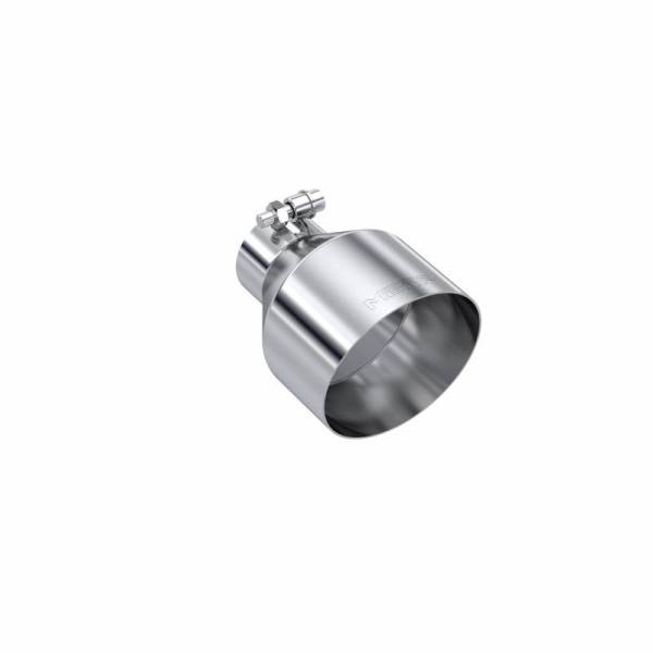 MBRP - Exhaust Tip 2.5 Inch ID 5 Inch OD Out 6.5 Inch Length Angle Cut Single Wall T304 Stainless Steel MBRP