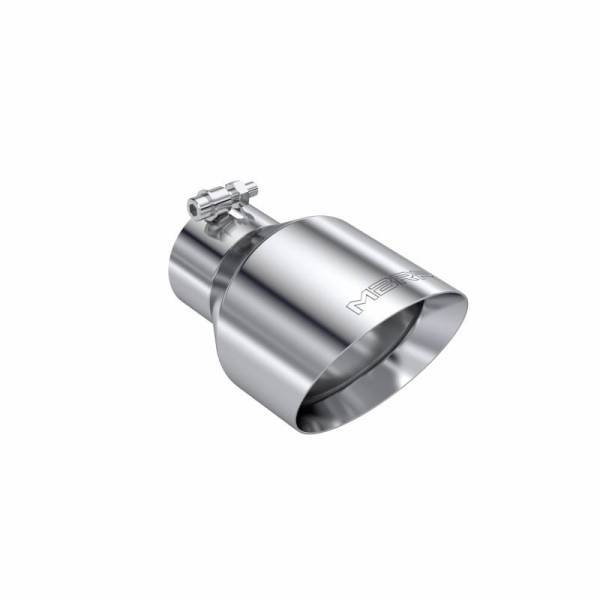 MBRP - Exhaust Tip 3 Inch ID 5 Inch OD Out 8 Inch Length Angle Cut Dual Wall T304 Stainless Steel MBRP