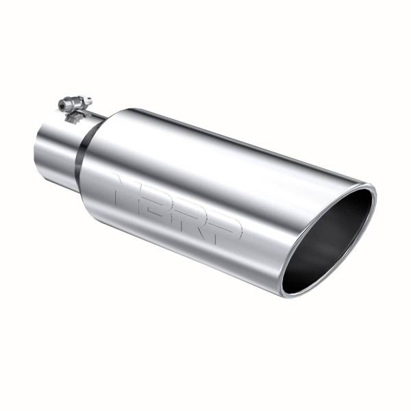 MBRP - Exhaust Tip 6 Inch O.D. Rolled End 4 Inch Inlet 18 Inch Length T304 Stainless Steel MBRP