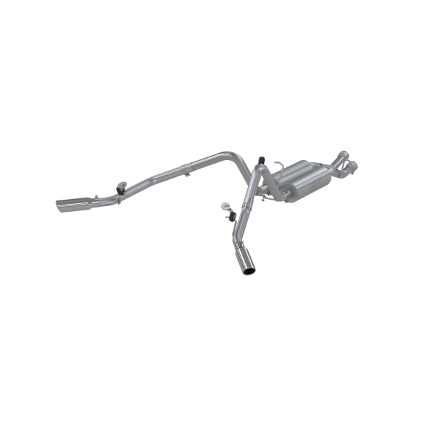 MBRP - Silverado/Sierra Cat Back Exhaust System Dual Split Side Armor Plus, Chevrolet/GMC 2500 HD 6.0L EC-SB and 2007 2500HD Classic 6.0L EC-SB MBRP