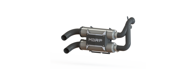 MBRP - Stacked Dual Slip On Exhaust Pipe For 15-23 Polaris RZR 900 Performance Series MBRP