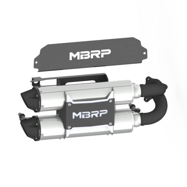 MBRP - Stacked Dual Slip On Exhaust Pipe For 20-Up Polaris RZR Pro XP Turbo Performance Series MBRP