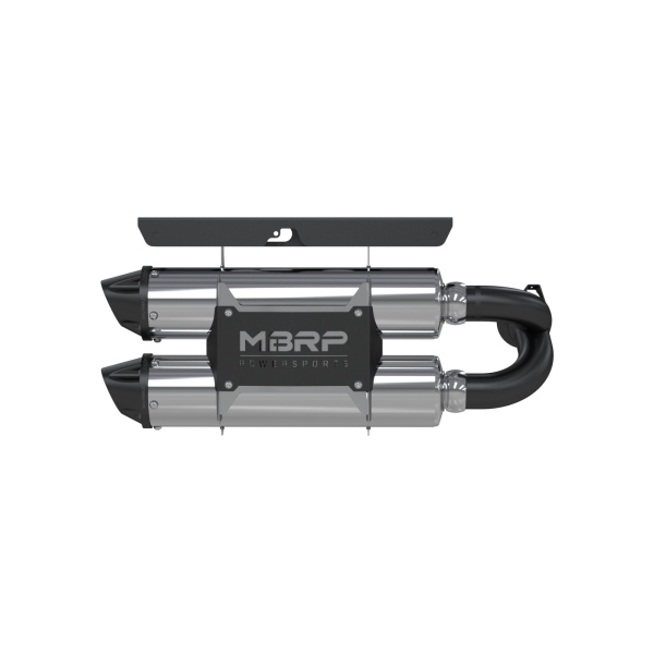 MBRP - Stacked Dual Slip On Exhaust Pipe Performance Series For 14 Polaris RZR XP 1000 MBRP