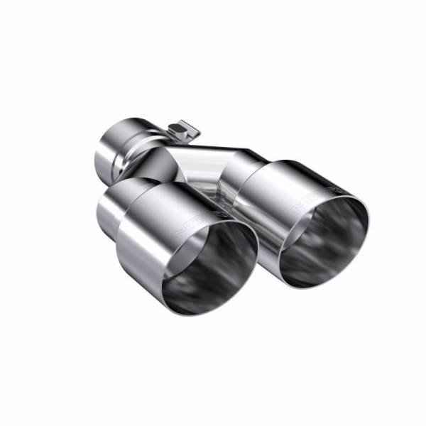 MBRP - T304 Stainless Steel Tip 2.5 Inch ID Dual 3.5 Inch OD Out 9.5 Inch Length Dual Wall MBRP