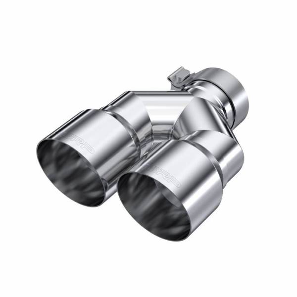 MBRP - T304 Stainless Steel Tip 3.0 Inch ID 4.0 Inch OD Dual Out 9.87 Inch Length Dual Wall MBRP