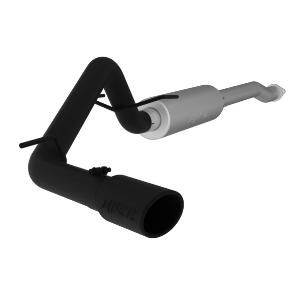 MBRP - Toyota 3 Inch Cat Back Exhaust System For 16-23 Toyota Tacoma 3.5L Single Side Exit Black-Coated Aluminized Steel MBRP