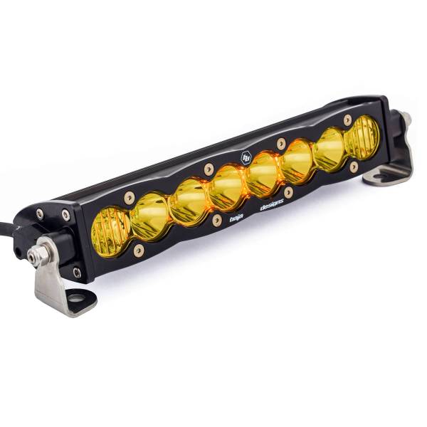 Baja Designs - 10 Inch LED Light Bar Driving Combo Amber Lens Pattern S8 Series Baja Designs