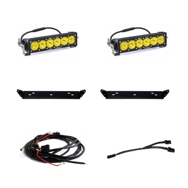 Baja Designs - 10 Inch Onx6 D/C Amber Behind Grill Kit fits 21-On Ford Raptor Baja Designs