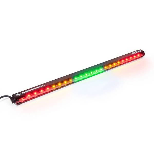 Baja Designs - 30 Inch Light Bar RTL-G Solid Amber, Green Center, Flashing Amber Baja Designs