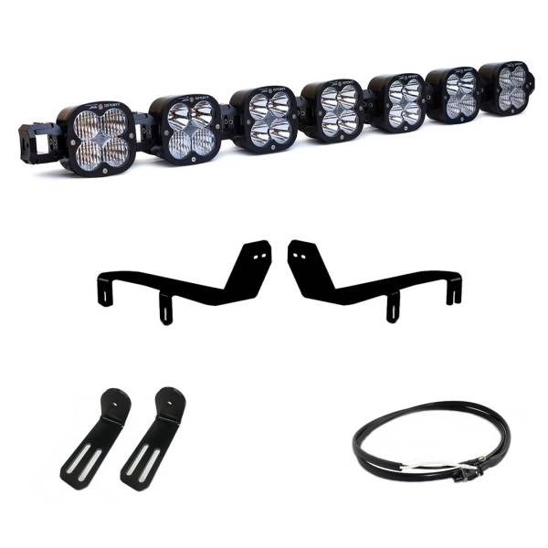 Baja Designs - 7 XL Linkable LED Light Kit For 17-19 Ford Super Duty w/Upfitter Baja Designs