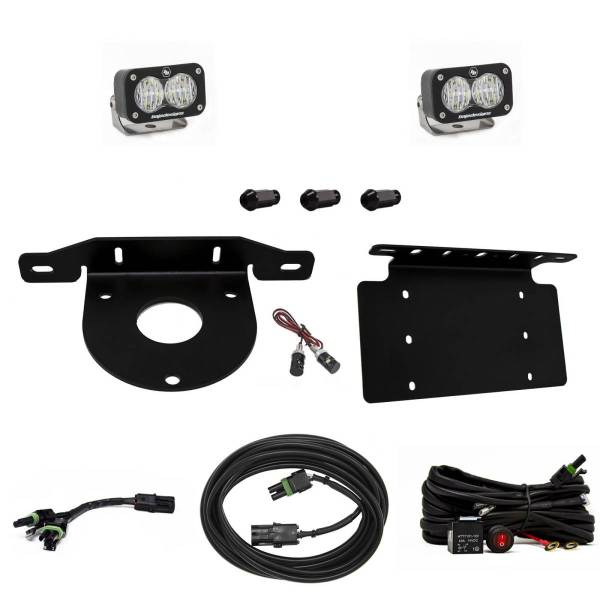 Baja Designs - Bronco Dual S2 Sport W/C Reverse Kit w/Lic Plate 21-Up Ford Bronco Baja Designs