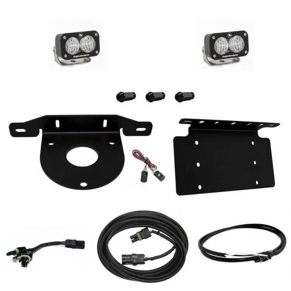 Baja Designs - Bronco Dual S2 Sport W/C Reverse Kit w/Lic Plate w/Upfitter 21-Up Ford Bronco Baja Designs