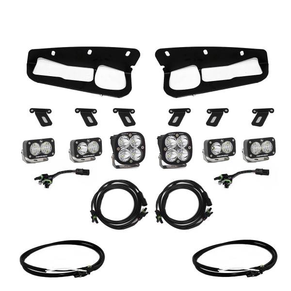 Baja Designs - Bronco Fog Pocket Kit 21-Up Ford Bronco Sportsmen w/Upfitter Baja Designs