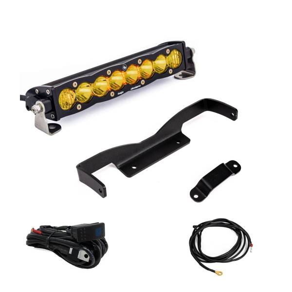 Baja Designs - Can-Am, Maverick R, Amber 10 Inch S8 Shock Tower Kit Baja Designs