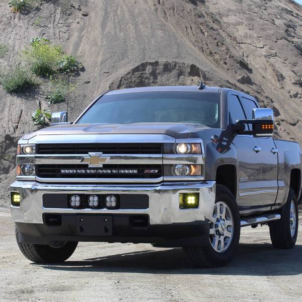 Baja Designs - Chevy XL 80 Bumper Kit Driving/Racer Spot/Wide Cornering - Chevy 2015-2019 Silverado 2500/3500 HD Baja Designs