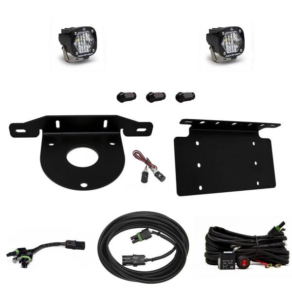 Baja Designs - Ford Bronco Dual S1 W/C Reverse Kit w/Lic Plate Baja Designs