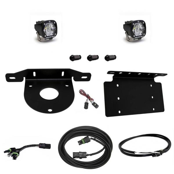 Baja Designs - Ford Bronco Dual S1 W/C Reverse Kit w/Lic Plate w/Upfitter Baja Designs