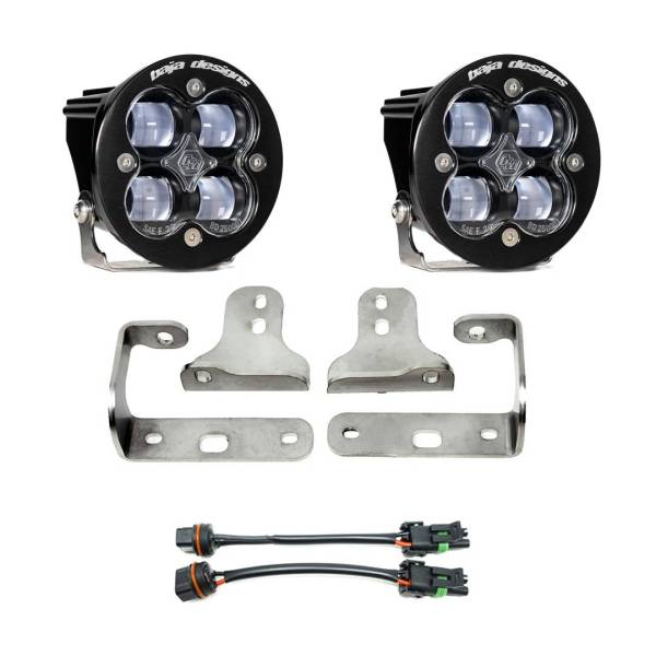 Baja Designs - Jeep JL Fog Light Squadron-R SAE 18-Pres Wrangler JL Sport/Sport-S Fog Pocket Kit Baja Designs