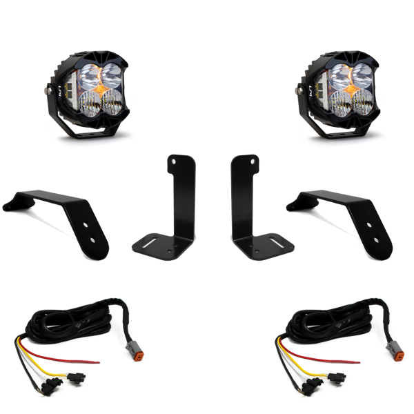 Baja Designs - Jeep JL/JT Dual LP4 Auxiliary Light Kit w/Upfitter Baja Designs