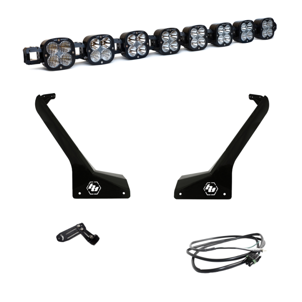 Baja Designs - Jeep JL/JT Roof Bar LED Light Kit 8 XL Linkable w/Upfitter Baja Designs