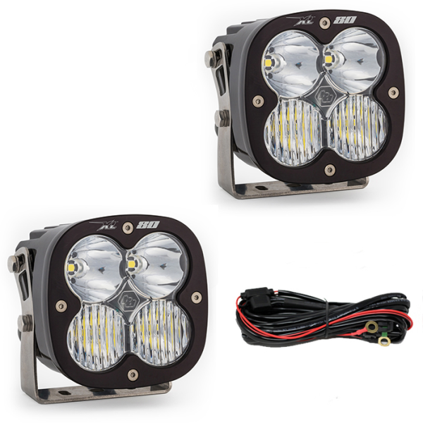 Baja Designs - Jeep JL/JT Rubicon Steel Bumper LED Light Kit XL 80 Baja Designs