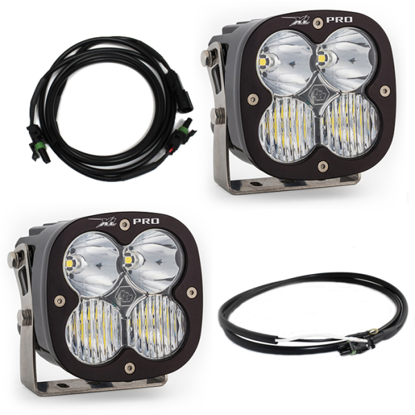 Baja Designs - Jeep JL/JT Rubicon Steel Bumper LED Light Kit XL Pro w/Upfitter Baja Designs