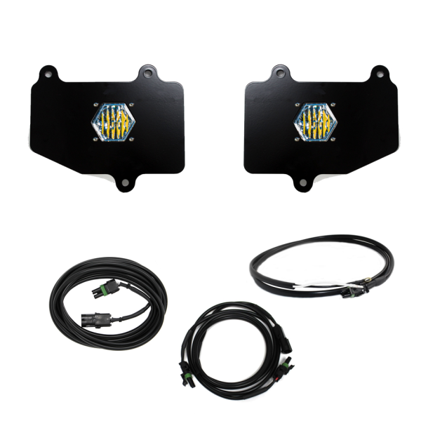 Baja Designs - Jeep JT LED Light Dual S1 Reverse Kit w/Upfitter For 18-Pres Wrangler JT Baja Designs