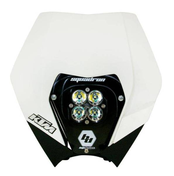 Baja Designs - KTM Headlight Kit AC 08-13 w/ Headlight Shell White Squadron Sport Baja Designs