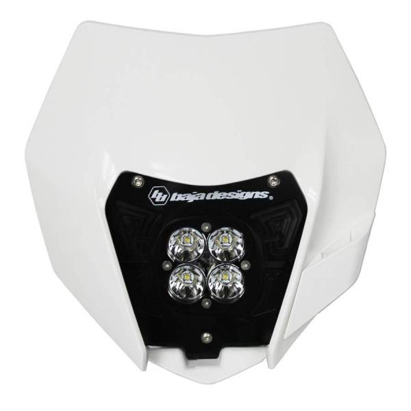 Baja Designs - KTM Headlight Kit AC 14-16 w/Headlight Shell White Squadron Sport Baja Designs