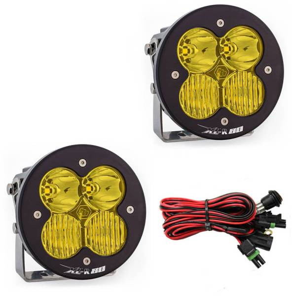 Baja Designs - LED Light Pods Amber Lens Driving Combo Pattern Pair XL R 80 Series Baja Designs