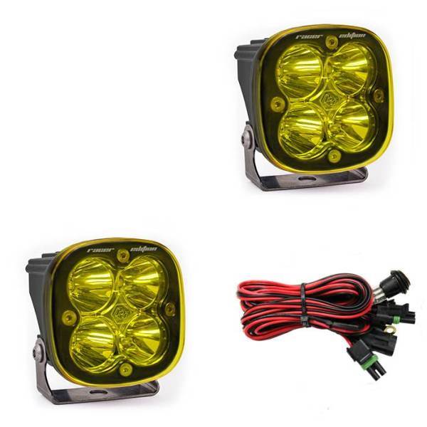 Baja Designs - LED Light Pods Amber Lens Spot Pair Squadron Racer Edition Baja Designs