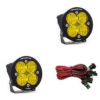 Baja Designs - LED Light Pods Amber Lens Wide Cornering Pair Squadron R Pro Baja Designs