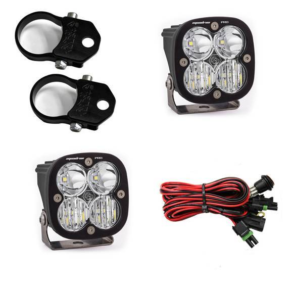 Baja Designs - LED Light Pods Kit W/A Pillar Mounts 1.75 Inch Harness Squadron Pro Baja Designs