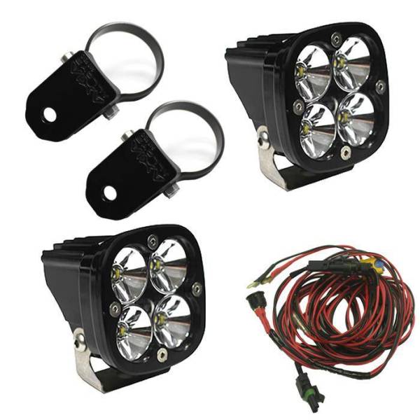 Baja Designs - LED Light Pods Kit W/A Pillar Mounts 2.00 Inch Harness Squadron Pro Baja Designs