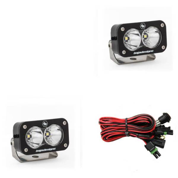 Baja Designs - LED Light Pods Work/Scene Pattern Pair S2 Pro Series Baja Designs