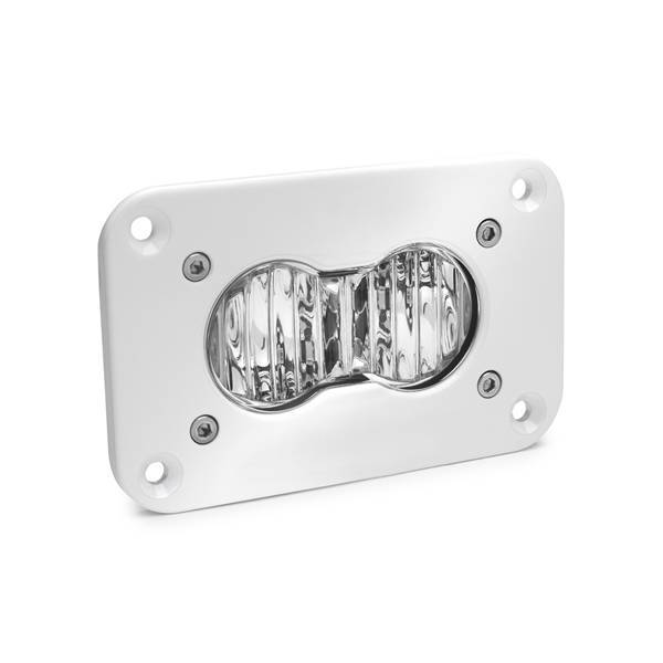 Baja Designs - LED Work Light Flush Mount Clear Lens Wide Cornering Pattern White S2 Pro Baja Designs