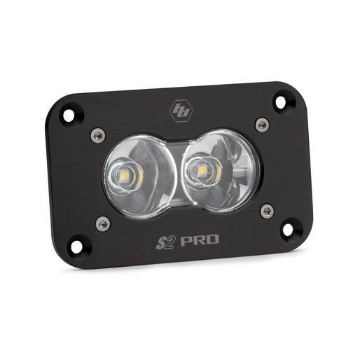 Baja Designs - LED Work Light Flush Mount Clear Lens Work/Scene Pattern S2 Pro Baja Designs