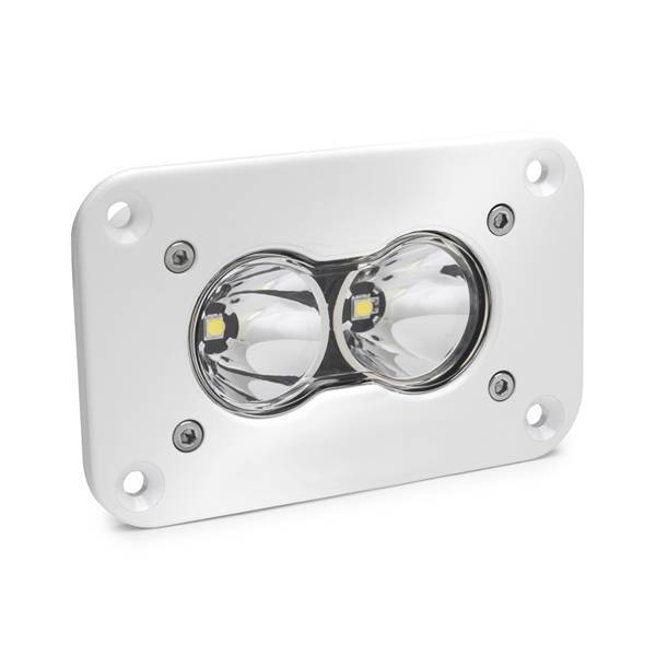 Baja Designs - LED Work Light Flush Mount Clear Lens Work/Scene Pattern White S2 Pro Baja Designs