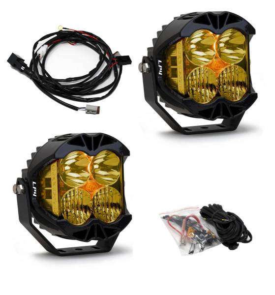 Baja Designs - LP4 Pro LED Driving/Combo Amber Lens Pair Baja Designs