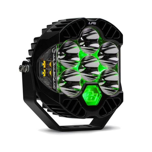 Baja Designs - LP6 Pro LED Auxiliary Light Pod Light Pattern Driving/Combo Green Backlight Baja Designs