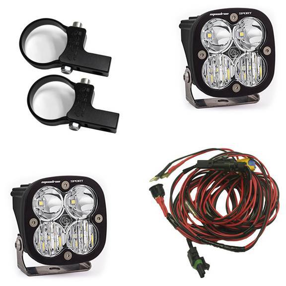 Baja Designs - Polaris LED Light Pods 1.75 Inch Harness Horizontal Mounts Kit Squadron Sport Baja Designs