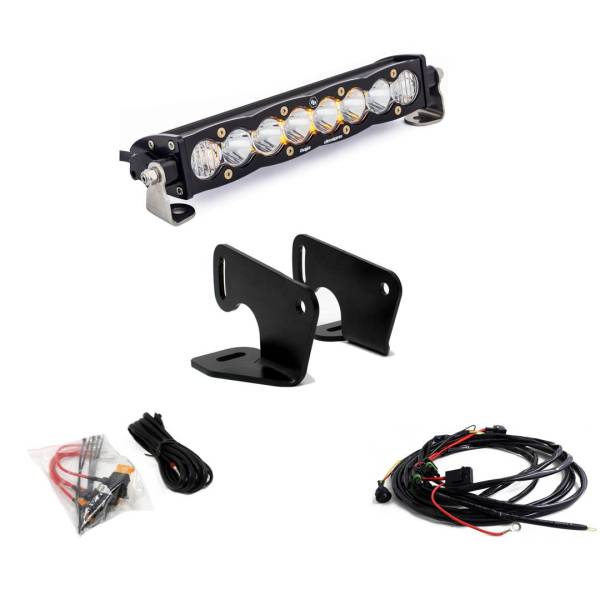 Baja Designs - Polaris RZR Pro XP Hood Mount Light Kit 10 Inch S8 Baja Designs